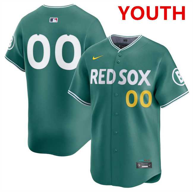 Youth Boston Red Sox ACTIVE PLAYER Custom Green 2025 City Connect Limited Stitched Baseball Jersey->customized mlb jersey->Custom Jersey